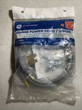 Wx09x100011 Ge General Electric 4 Gray 3 Wire Range Power Cord Wx09x10011 Universal New