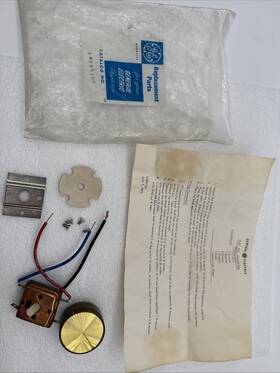 Xm29x Ge Vintage 1975 General Electric Switch Kit 108 Gold/brown Knob With