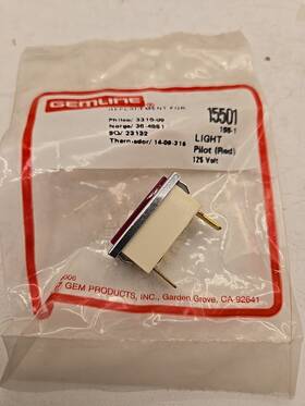 15501 Gemline Pilot Light 125 Volt Red Lens Range Replacement 9c7