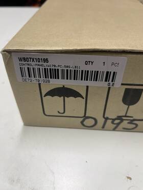 Wb07x10195 General Electric Oem Microwave Control Panel Frame - White