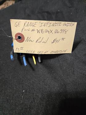 Wb24x26398 General Electric Ge Infinite Switch Part Number