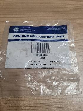 Wb25k10009 General Electric Ge Light Lens Oem