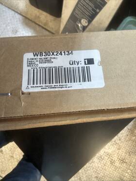 Wb30x24134 General Electric New Genuine Oem Ge Cooktop Element Haliant Dual R1 Wb30x24134 General Electric New Genuine Oem Ge Cooktop Element Haliant Dual R1