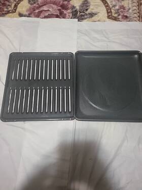 Wb48k0002 General Electric Wb49k0002 Ge Range Broiler Pan Set Used