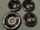 1-wb31m19 Genuine Ge Range 3-wb31m20 Black Pans Porcelain Db6 Drip Bowls Pk 4