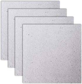 Geyitafum 192408417914 Waveguide Covers For Microwave Juerly 4 Pack Mica 5.12 X Inch Silver