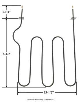 Oe-002-168-99 Hardwick Whirlpool Ch2862 Broil Oven Element