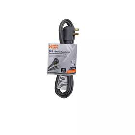 Hdx 445044288251 6 Ft. 16/3 13 Amp 3-prong Appliance Replacement Cord Grey