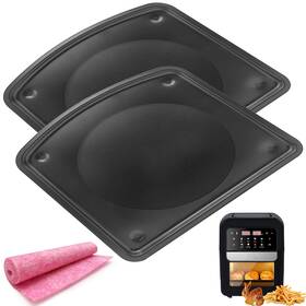 Heisenlin 765704564431 2pcs Drip Tray For Chefman 6.3 Quart Air Fryer Oven Upgraded Nonstick Oil D