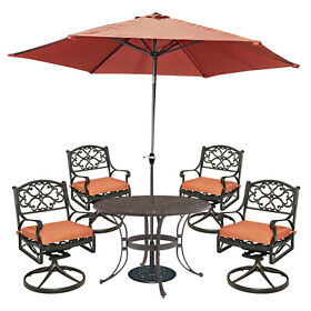 6655-3256c Homestyles Sanibel Bronze Aluminum 6 Piece Outdoor Dining Set