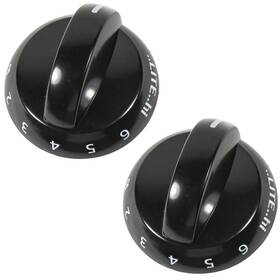 Hqrp 887774057795 2-pack Range Top Burner Gas Stove Valve Knobs Compatible With Frigidaire Cro