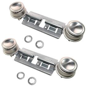 88777470608198 Hqrp 2-pack Gas Range Double Burner Assembly Kit Replacement For Hotpoint Rgb508es