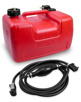 Pbfg1015 Hzsifu Boat Fuel Gas Tank With Connector Fit For Yamaha Marine Outboard Boats Kayaks