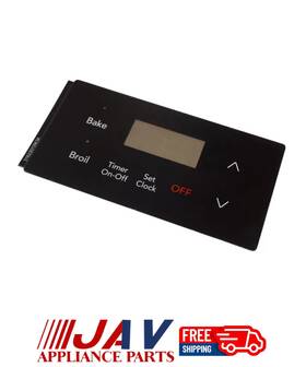 Ap6248311 Javparts 316220729 For Frigidaire Range Oven Control Overlay Black Inv# Rs299