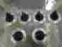 Jbs-16 General Electric Replacement Oven Stove Knobs Black Silver Model 10 95