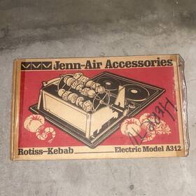 209481a Jenn-air Vintage Rotiss-kebab Model A312 Kebab Rotisserie Grill Accessory Nib
