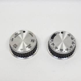 Y715403 Jenn-air 708706 Range - Oven Knob / D-shaft Aluminum Set Of 2