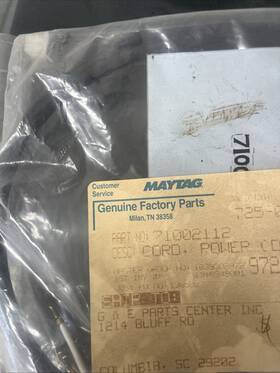 71002112 Jenn-air Oem Oven Power Cord Original Part# #h7d