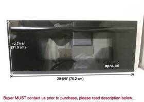 Wpw10176200 Jenn-air Jmc2130wb00 W10176200 Outer Door Glass Black 30 Inch