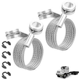Et230580 Jerbor 2 Pcs Long Side Hood Stay Control Cable Fits For Peterbilt 1987-2010 357 3