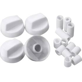 Jetec 659438881561 4 Pack Universal Control Knobs Replacement With 12 Adapters For Oven/stove/ra