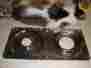 Jgbp32gel3wh Ge Oven Range Drip Pan Silver From Stove