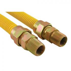 G72116 Jones Stephens 1/2 Inch Gas Connector Coated With Fitting Mip X