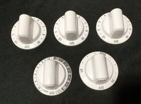 316553509 Kenmore 316553500 Set Of 5 White Range Burner Knobs 316553503 Stove