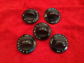 Wb03k0115 Kenmore Set Of 5 Ge Range Burner Control Broiler Knob Part # Wb3k115