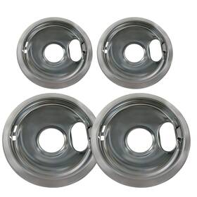 Kitchen Basics 101 816325011887 Made In The Usa 4 Pack 2 6 Inch And 8 Replacement Chrome Drip Pans For Whirl