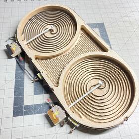 Kitchenaid 8285849 Oem Cooktop Stove Electric Burner 4300w Double - 17 Inch X8