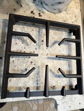 Kdrs467vss05 Kitchenaid Burner Grate Kit - Black For Range Oven/stove