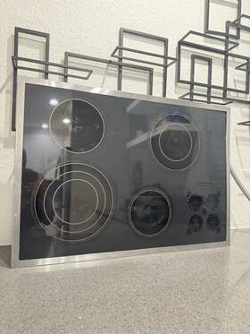 Kecc508 Kitchenaid 30 Inch Smoothtop Electric Cooktop With 4 Heating Elements Black