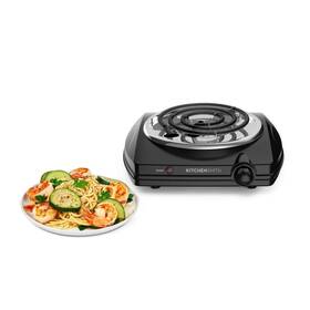 Kitchensmith 829486121456 Single Coil Burner Metal Cooktop Accessory Black