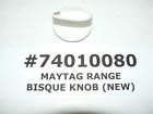 74010080 Knob Maytag Genuine Range Bisque Oem