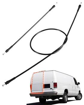 E-250 Kpalag 717021546324 Rear Left Cargo Door Upper And Lower Latch Release Cables With Ford E-150