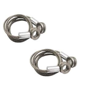 Laformo 738712266512 Peterbilt Hood Control Cable Set 2x Long Side 357 375 377 378 379 Silver