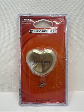 00969 Le Creuset Light Gold Heart Decorative Cookware Knob Replacement 1.9 Inch 47mm