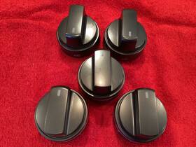 Aez73453529 Lg Dark Gray Set - 5 Range Knobs Parts And Center Lrg3081bd/lrg3091/
