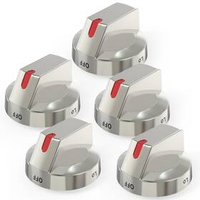 Dg64-00473a Lubiyack Lc-052 5pcs Burner Control Knobs Oven Range Knob Replacement Compatible