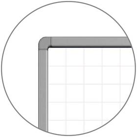 Luxor 847210038177 Wall-mounted Magnetic Ghost Grid Whitebo Wb7240lb