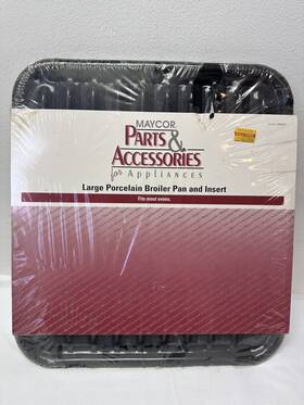19950034 Maycor / Maytag Universal Broiler Pan And Insert Oven 2 Pc Set Porcelain 15.25 X 14