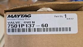 7501p137-60 Maytag New- Open Box Oven Valve