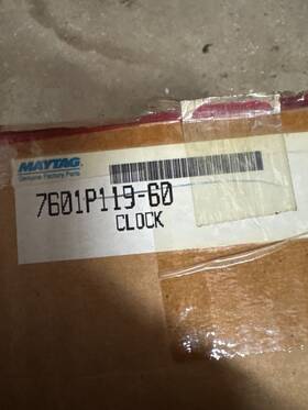 7601p119-60 Maytag Genuine Oem Range Electric Clock Timer