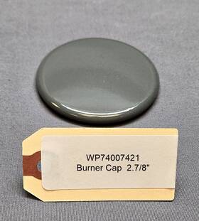 Wp74007421 Maytag Burner Cap 2-7/8 Inch Gray Gemini - Beautiful Condition