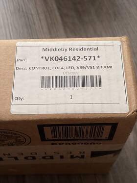 Vk046142-571 Middleby Residential Viking Control Board New Open Box Never Used Vk046142-571 Middleby Residential Viking Control Board New Open Box Never Used