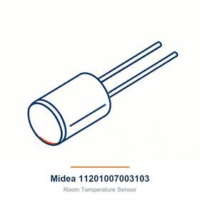 Midea 11201007003103 Room Temperature Sensor For 40mahbq06xa3 40mahbq09xa3