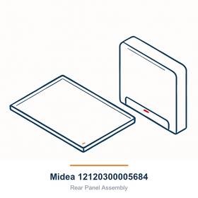 Midea 12120300005684 Rear Panel Assembly For Kstaw08ua Kstaw10ua Kstaw12ua