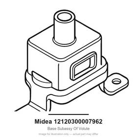Midea 12120300007962 Base Subassy Of Volute