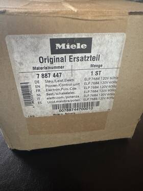 9931442 Miele Genuine Oem Power-/control Unit Elp 7684 120v 60hz